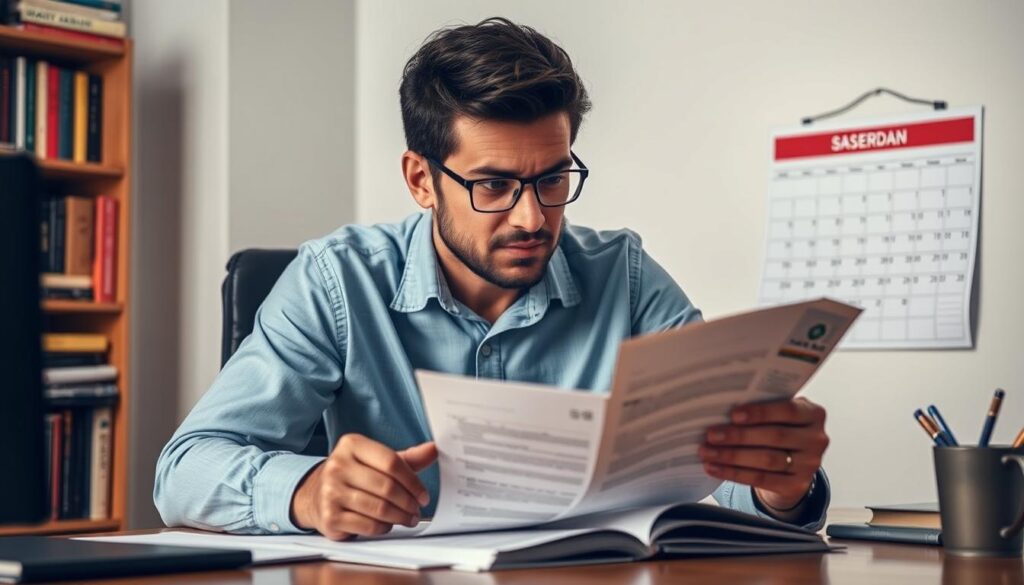 A responsible gambler, seated at a desk, carefully examining betting odds and managing their bankroll. Soft, diffused lighting illuminates their focused expression, reflecting the seriousness of their approach. In the background, a bookshelf filled with financial management guides and a calendar denoting the upcoming basketball season, underscoring the importance of planning and discipline. The scene conveys a sense of control, responsibility, and a commitment to making informed decisions, rather than impulsive or reckless betting.