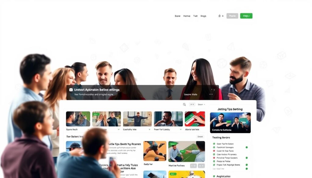 A sleek and modern online betting forum, with a clean and intuitive user interface. The foreground features a group of diverse users engaged in lively discussions, their expressions animated as they share insights and strategies. The middle ground showcases a curated selection of betting tips, news, and analysis, presented in a visually appealing layout. In the background, a subtle gradient creates a sense of depth, with subtle icons and graphics alluding to the site's comprehensive coverage of various sports and betting markets. The overall scene conveys a professional, trustworthy, and community-driven atmosphere, inviting users to immerse themselves in the world of informed and responsible betting.