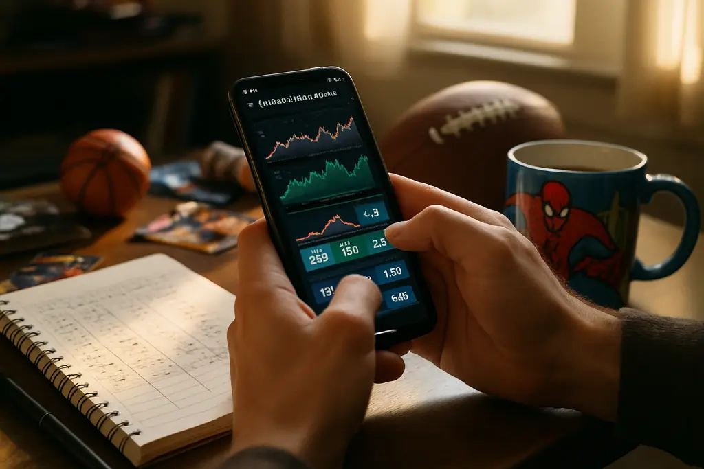 CFTC Prediction Markets paperwork beside a football and betting notes
