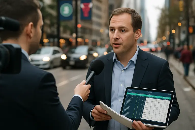 Legal documents and event market charts spread across a desk
