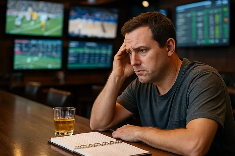 Person comparing sportsbook prices and notes on a laptop