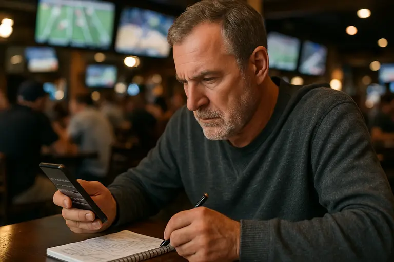 Person comparing sportsbook prices on two mobile screens