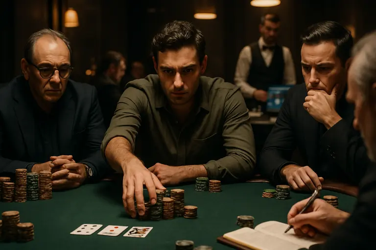 Poker table and arena seating representing casino event demand