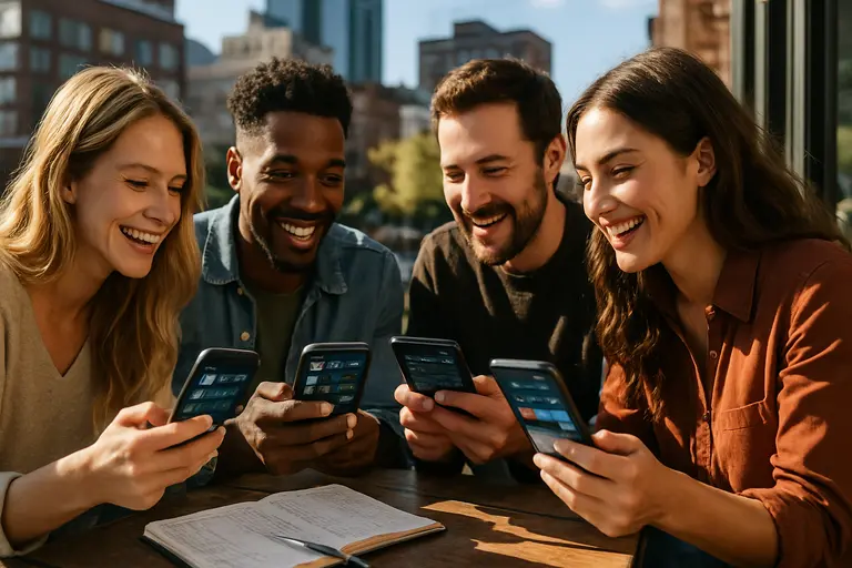 Person comparing football odds across two mobile devices