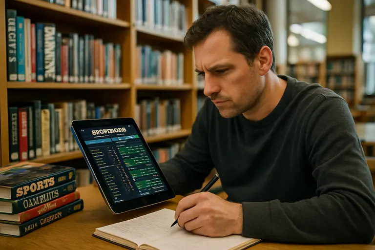 Person reviewing sportsbook odds on a laptop and phone